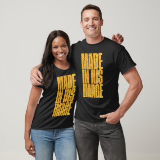 gemaakt in zijn Afbeelding (geel) T-shirt