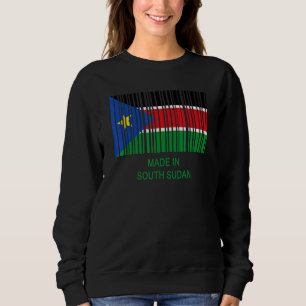Gemaakt in Zuid-Soedan Vlag Barcode Trui