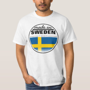 Gemaakt in ..."Zweden" T-shirt