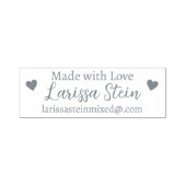 Gemaakt met aangepaste liefdeshandtekening zelfinktende stempel (Design)