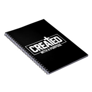 Gemaakt met een doel Christelijke Gezegende Bijbel Notitieboek