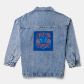 "Gemaakt met een doel" doelgerichte draden Denim Jacket (Achterkant)