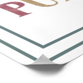 Gemaakt Met Een Doel Vervaaagd Vintage Waarheid Poster (Hoek)