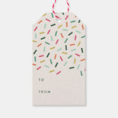 Gemaakt met Label met liefdescadeaus - Pine Cadeaulabel (Achterkant)