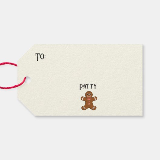 Gemaakt met Labels met liefdescadeaus Cadeaulabel (Achterkant Horizontaal)