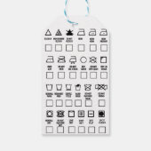 Gemaakt met Labels voor wasgoed Cadeaulabel (Achterkant)