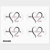 Gemaakt met liefde aangepaste Stickers (Vel)
