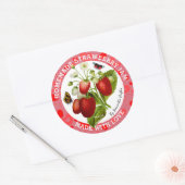 Gemaakt met liefde | Aardbeienjam Etiketten (Envelop)