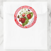 Gemaakt met Liefde | Aardbeienjam Labels (Tas)