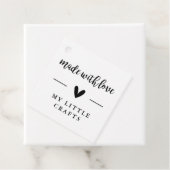 Gemaakt met liefde, ambachtelijke zaken bedankjes labels (In situ)