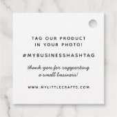 Gemaakt met liefde, ambachtelijke zaken bedankjes labels (Achterkant)