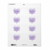 Gemaakt met liefde, bijtend hart, zelfgemaakte voe etiket (Full Sheet)