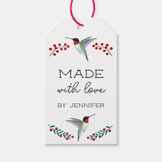 Gemaakt met liefde Cadeau Label Cadeaulabel (Voorkant)