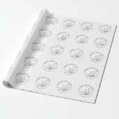 Gemaakt met liefde cadeaupapier (Uitgerold)