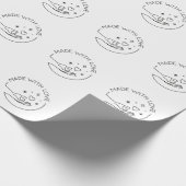Gemaakt met liefde cadeaupapier (Hoek)