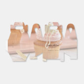 Gemaakt met liefde cupcake foto gunst box bedankdoosjes (Uitgevouwen)