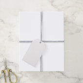 Gemaakt met Liefde Cute Zwarte Hart Ontwerp Cadeaulabel (Met Touw)