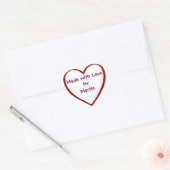 Gemaakt met liefde door jou - Heart Stickers (Envelop)