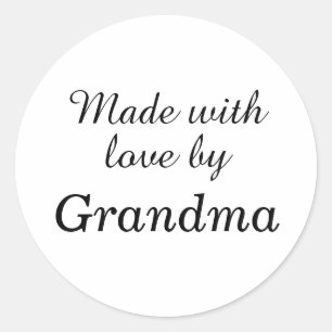 Gemaakt met liefde door oma stickers