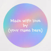 Gemaakt met liefde door persoonlijke labels (Design 2)