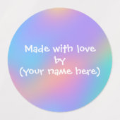 Gemaakt met liefde door persoonlijke labels (Design 1)
