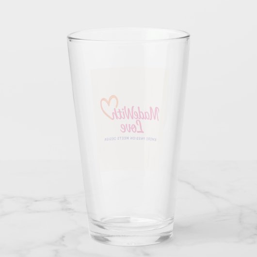 Gemaakt met liefde Drink glas (Achterkant)