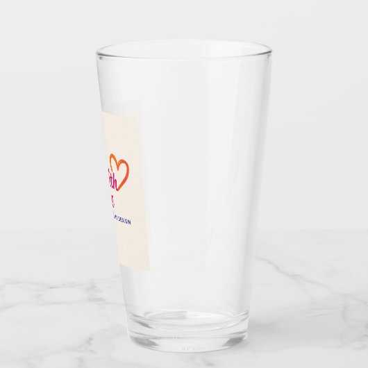 Gemaakt met liefde Drink glas (Links)