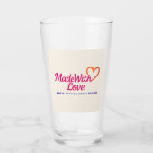 Gemaakt met liefde Drink glas (Voorkant)