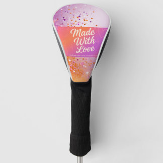 Gemaakt met liefde golfhandschoen golfheadcover