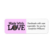 Gemaakt met Liefde - Handmade Gift Label (Voorkant)