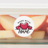 Gemaakt Met Liefde Hart Labels (Aangebracht)
