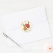 Gemaakt met Liefde Herfst Appels en Peren Ronde Sticker (Envelop)