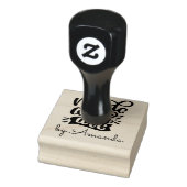 Gemaakt met Liefde Houten Stempel (Stempel)