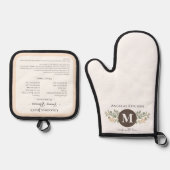 Gemaakt met liefde keepsake recept ovenwant & pannenlap set (Voorkant)