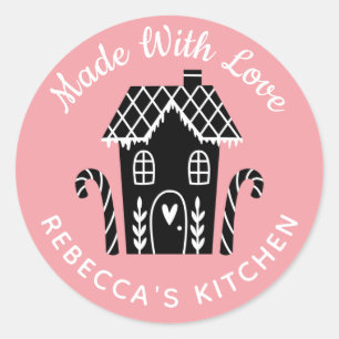 Gemaakt met liefde Kerst Classic Ronde Sticker