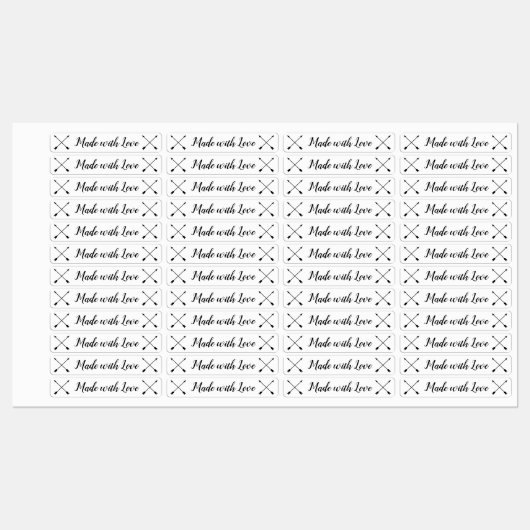 Gemaakt met Liefde kinder Kleding Labels, pijlen Labels (Vel)