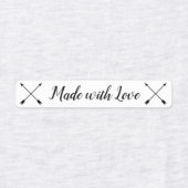 Gemaakt met Liefde kinder Kleding Labels, pijlen Labels (Design 2)