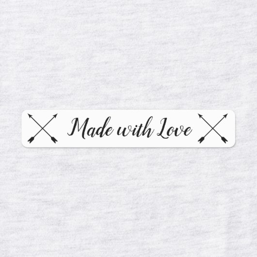 Gemaakt met Liefde kinder Kleding Labels, pijlen Labels (Design 2)