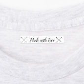 Gemaakt met Liefde kinder Kleding Labels, pijlen Labels (Aangebracht)