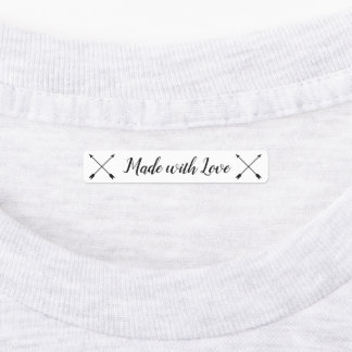 Gemaakt met Liefde kinder Kleding Labels, pijlen Labels