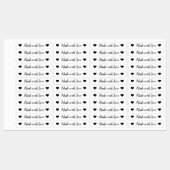 Gemaakt met Liefde kinder Kleding Labels, Shirt La Labels (Vel)