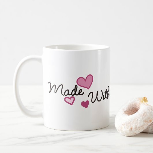 Gemaakt met liefde koffiemok (Met donut)