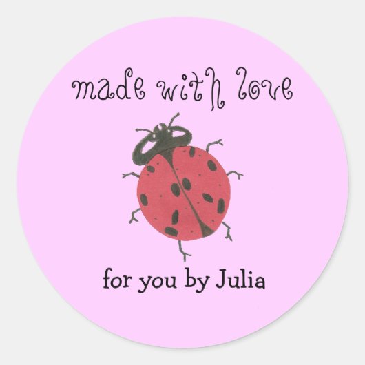"Gemaakt met liefde" label (Voorkant)