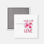 Gemaakt met liefde magneet (Voorkant / Achterkant)