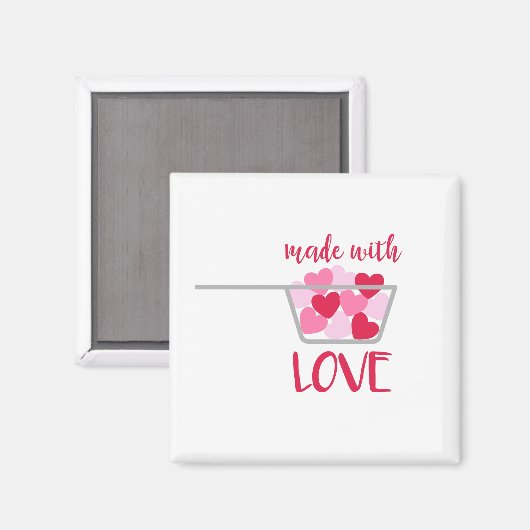 Gemaakt met liefde magneet (Voorkant / Achterkant)