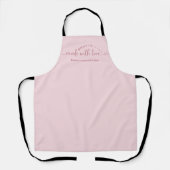 Gemaakt met Liefde Minimalistische Roze Script Bak Schort (Voorkant)