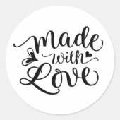 Gemaakt met liefde | Ronde Sticker (Voorkant)
