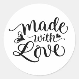Gemaakt met liefde | Ronde Sticker