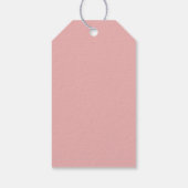 Gemaakt met Liefde Roze Hart Bakontwerp Cadeaulabel (Achterkant)