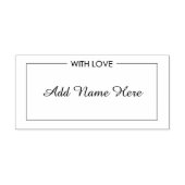 Gemaakt met liefde rubberen stempel (Afrduk)